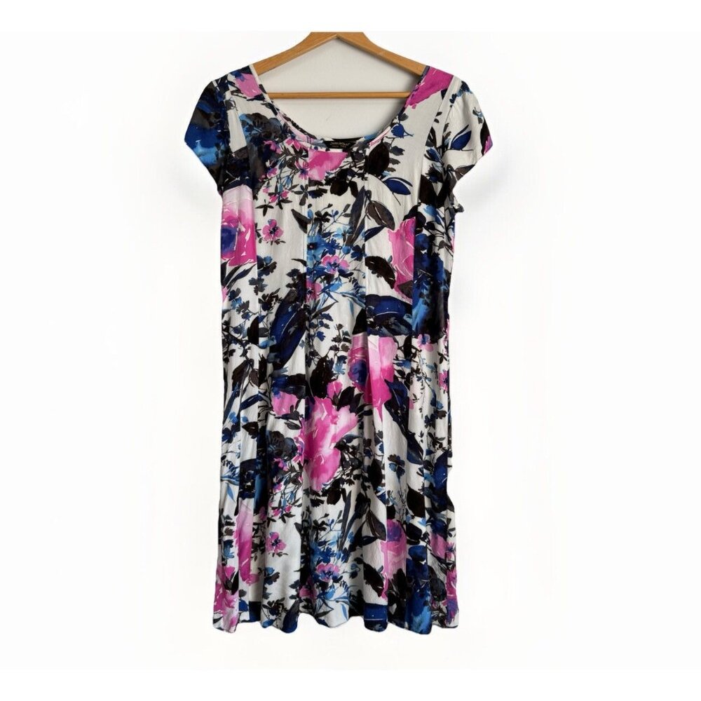 Jams World Watercolor Floral Primrose Floral Dress Women’s Small Tie Back Resort